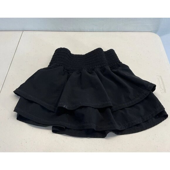 The Bubble Lifestyle Women's Ruffle‎ Skirt Skort Black Size S flounce - Picture 1 of 12